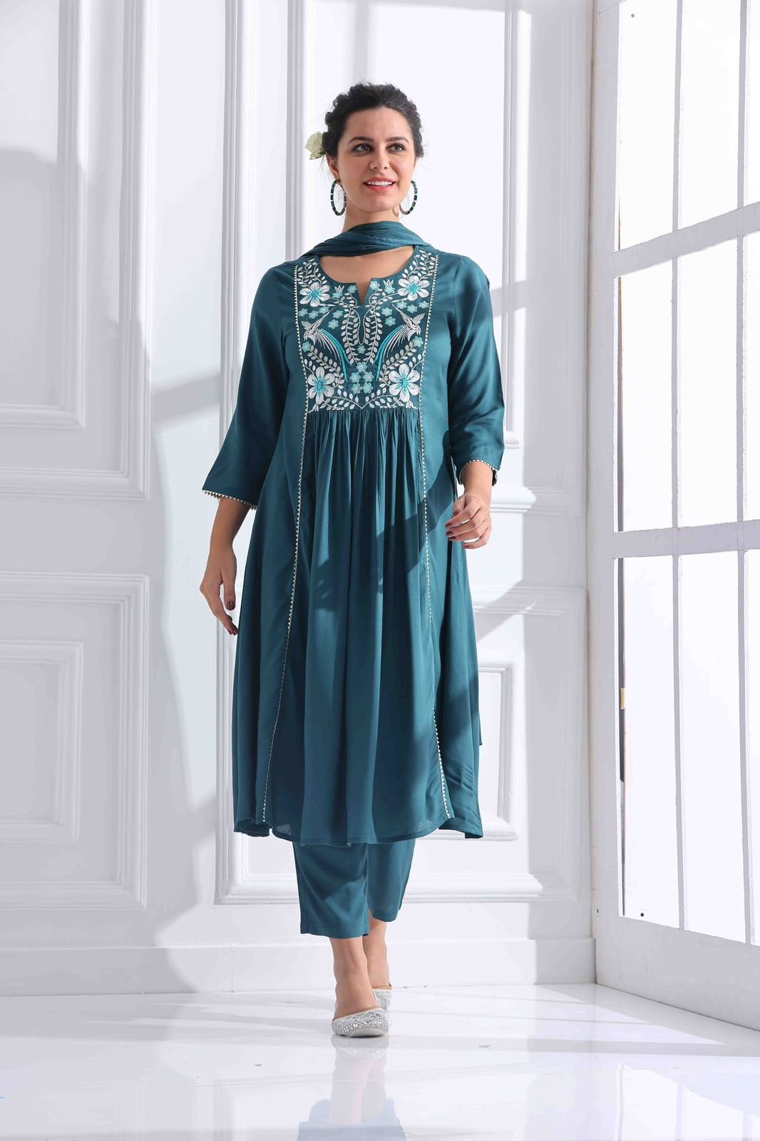 Cotton kurti floral printed